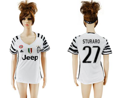 Women's Juventus #27 Sturaro Sec Away Soccer Club Jersey